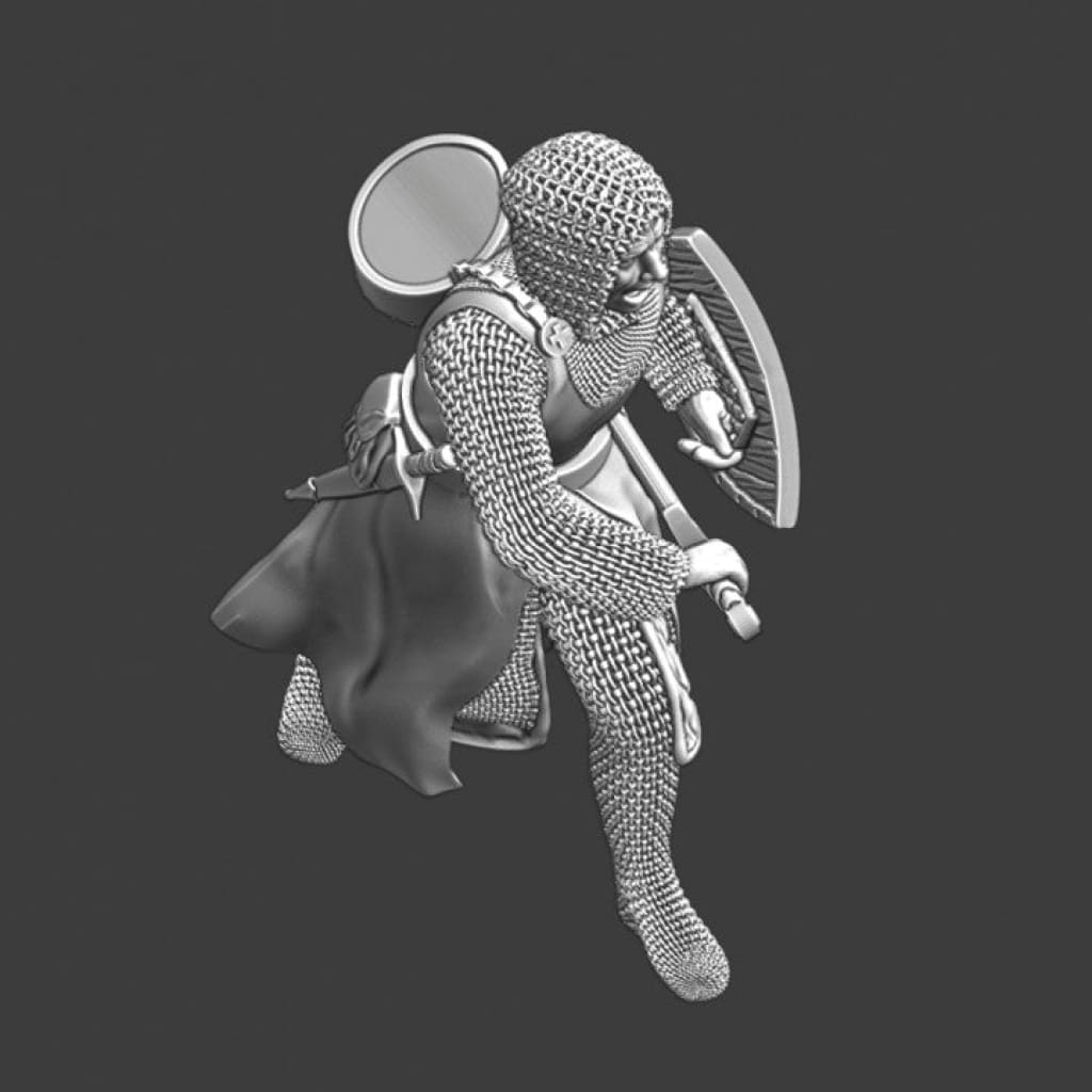 NCM021 Medieval Squire drawing his Sword Medieval Figure