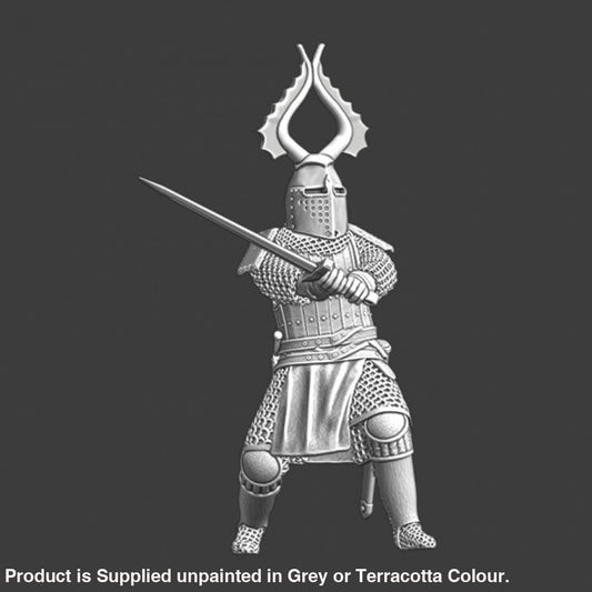 NCM022 Medieval Teutonic Master - swinging his blade Medieval