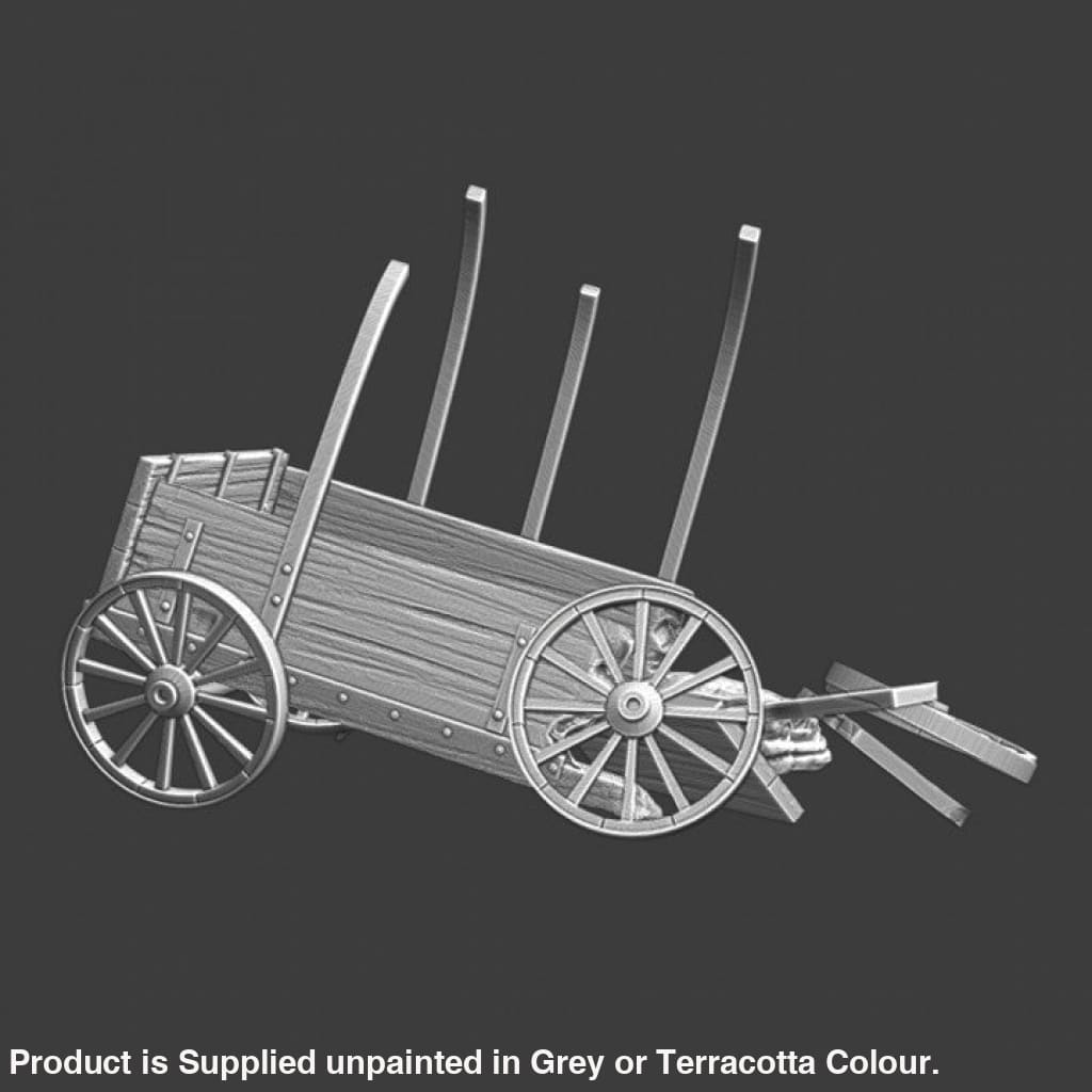 NCM028 Medieval destroyed wagon Medieval