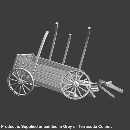 NCM028 Medieval destroyed wagon Medieval