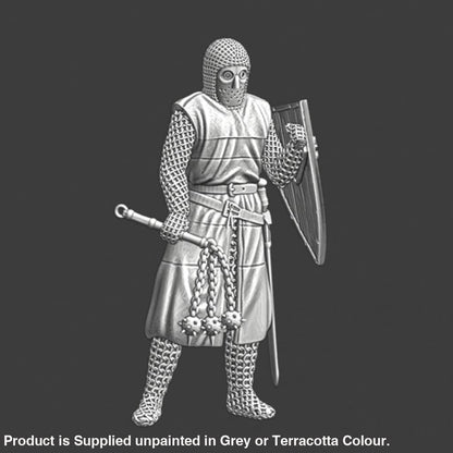 NCM052 Medieval Lazarus/Leper knight with flail Medieval