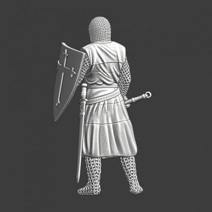 NCM052 Medieval Lazarus/Leper knight with flail Medieval