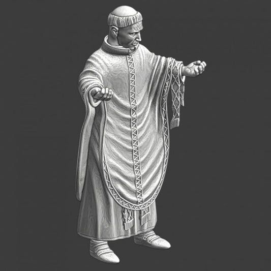NCM054 Medieval Priest blessing his followers Medieval Figure