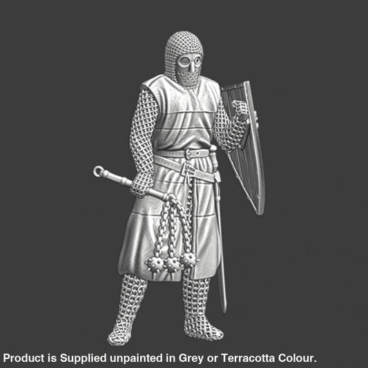 NCM062 Medieval Lazarus/Leper knight with flail Medieval