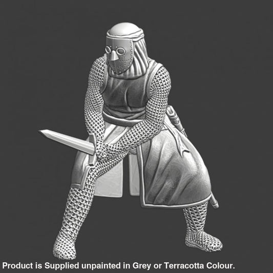 NCM065 Lazarus knight fighting with sword Medieval