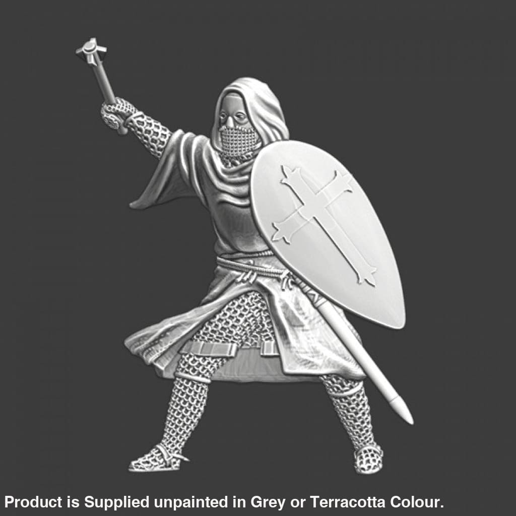 NCM067 Leper Knight from the Lazarus Order with mace Medieval