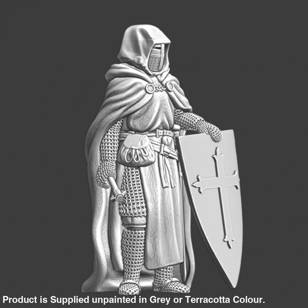 NCM068 Medieval leper knight with mace - Order of Lazarus Medieval
