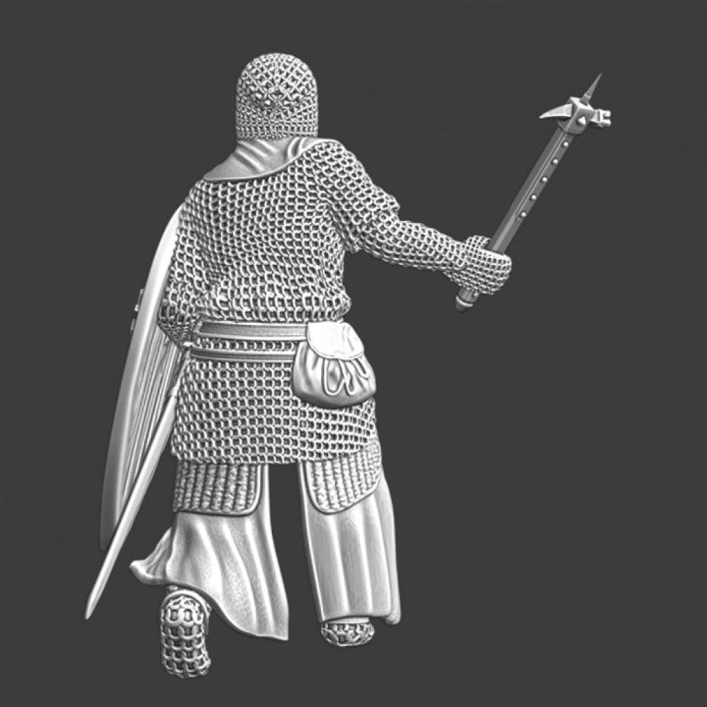 NCM069 Lazarus knight - medieval leper with warhammer Medieval