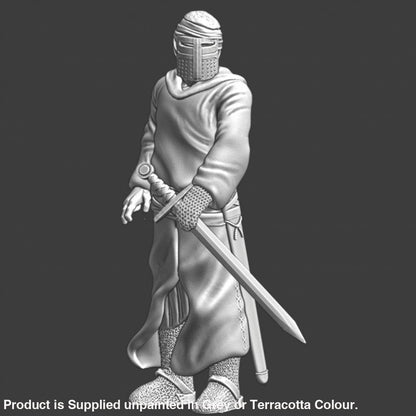NCM071 Medieval Lazarus leper Knight - resting Medieval