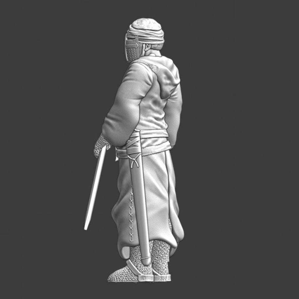 NCM071 Medieval Lazarus leper Knight - resting Medieval