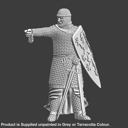 NCM075 Medieval crusader knight pointing Medieval