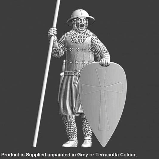 NCM077 Medieval guard - yelling at the persons approaching Medieval