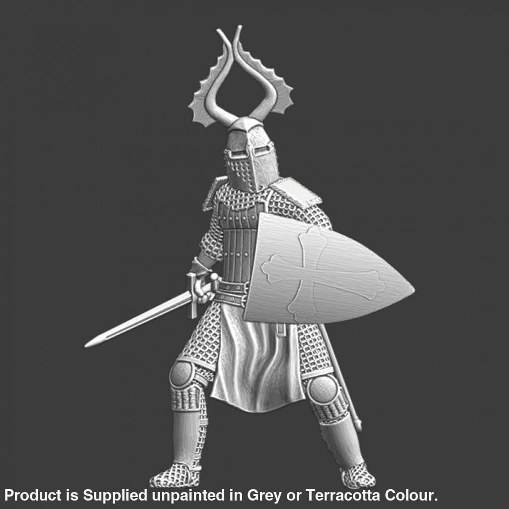 NCM087 Medieval Teutonic Knight - sword and shield Medieval