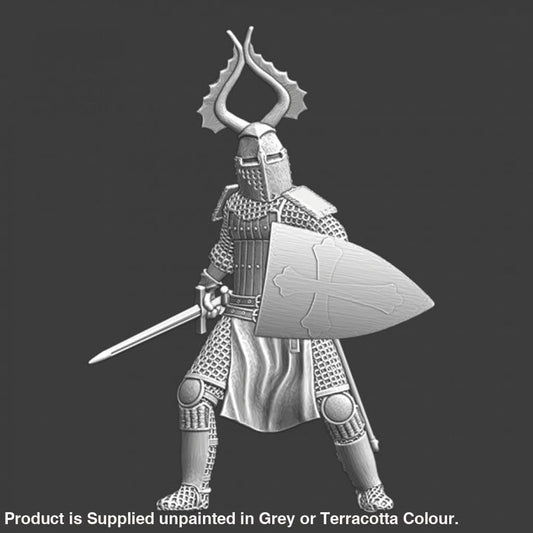 NCM087 Medieval Teutonic Knight - sword and shield Medieval