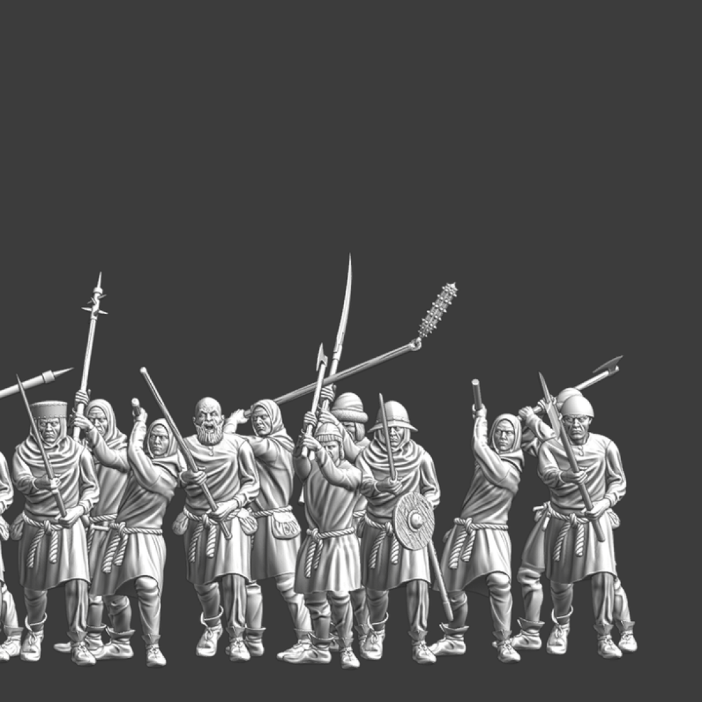 NCM108 Medieval Peasant Levy x 24 Medieval