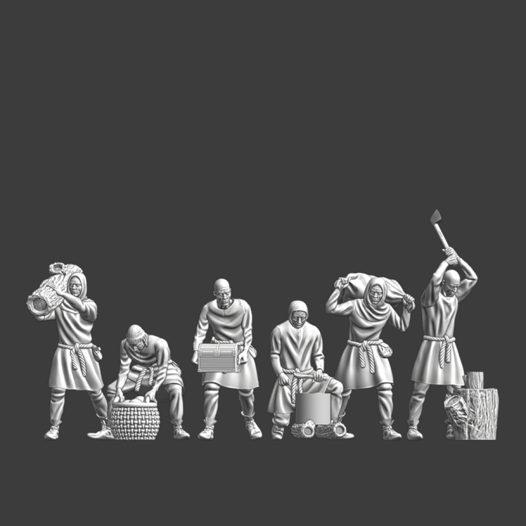NCM112 Medieval Workers - Set 1 Medieval