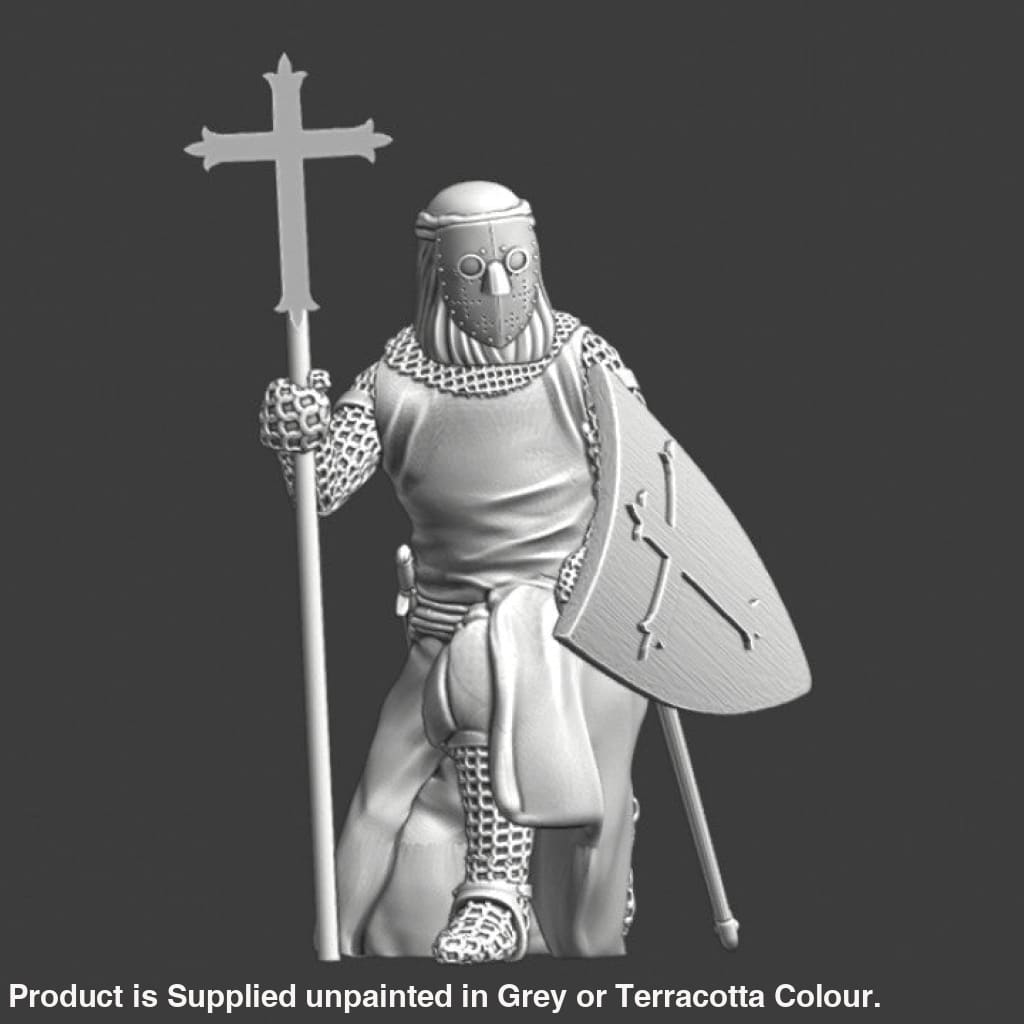 NCM127 Kneeling Knight of the Lazarus Order - Leper Knights Medieval