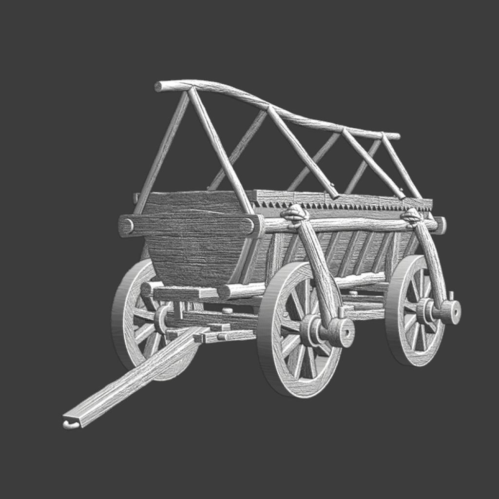 NCM135 Simple medieval wagon Medieval