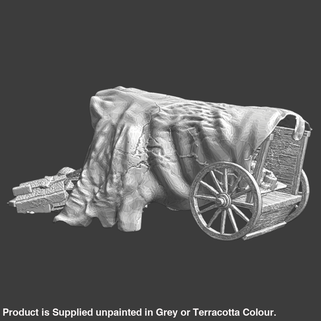 NCM143 Medieval completely destroyed wagon Medieval