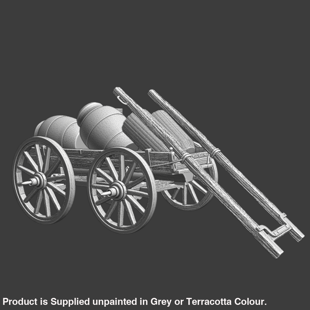 NCM150 Medieval supply wagon with market goods Medieval
