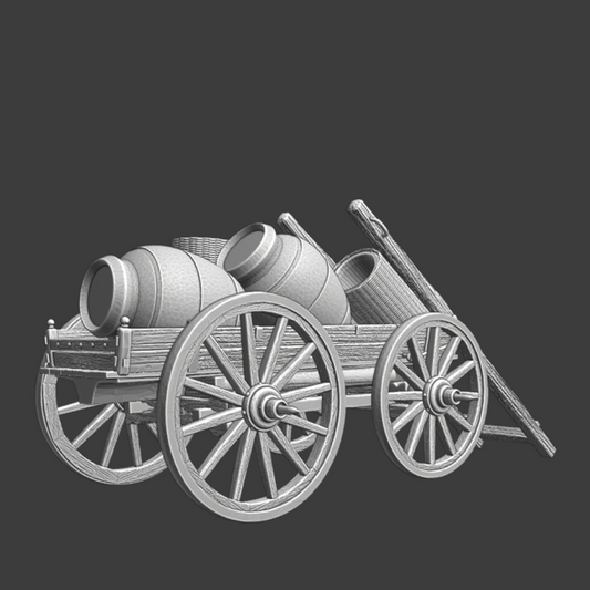 NCM150 Medieval supply wagon with market goods Medieval