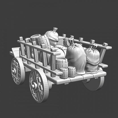 NCM152 Medieval Supply Wagon - camp goods Medieval