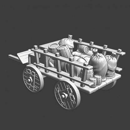 NCM152 Medieval Supply Wagon - camp goods Medieval