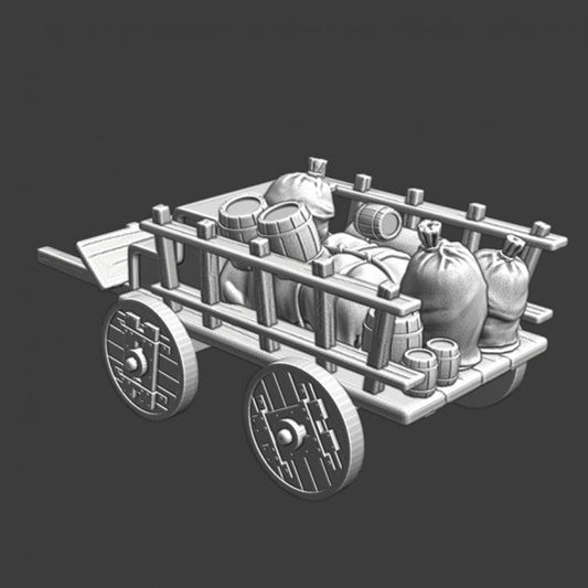 NCM152 Medieval Supply Wagon - camp goods Medieval
