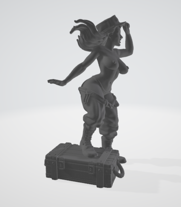 MM476 Toples military girl
