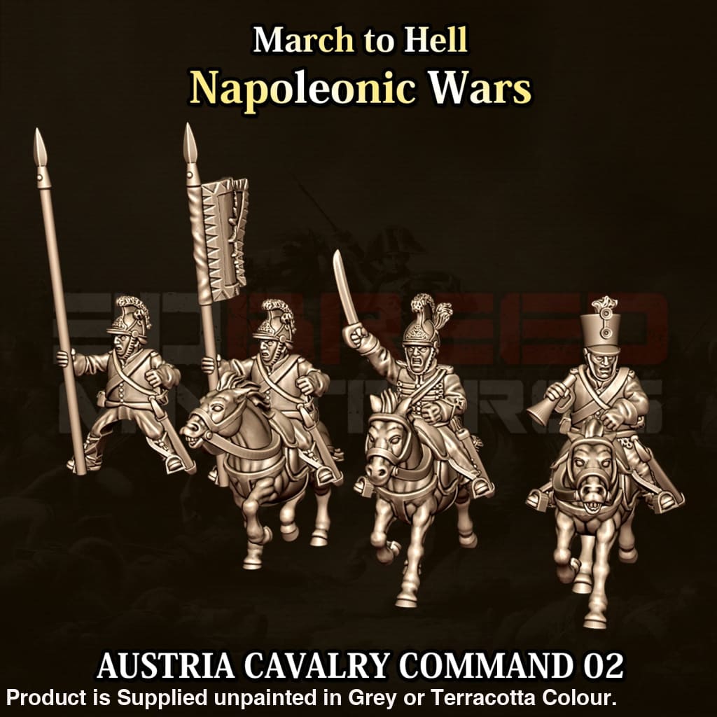 NWA Napoleonic Austrian Cavalry Command 02 15mm Figure