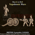 NWB Napoleonic British Cannon 6lb 15mm Figure