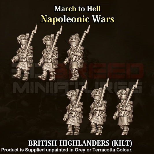 NWB Napoleonic British Highlander in Kilt Figure