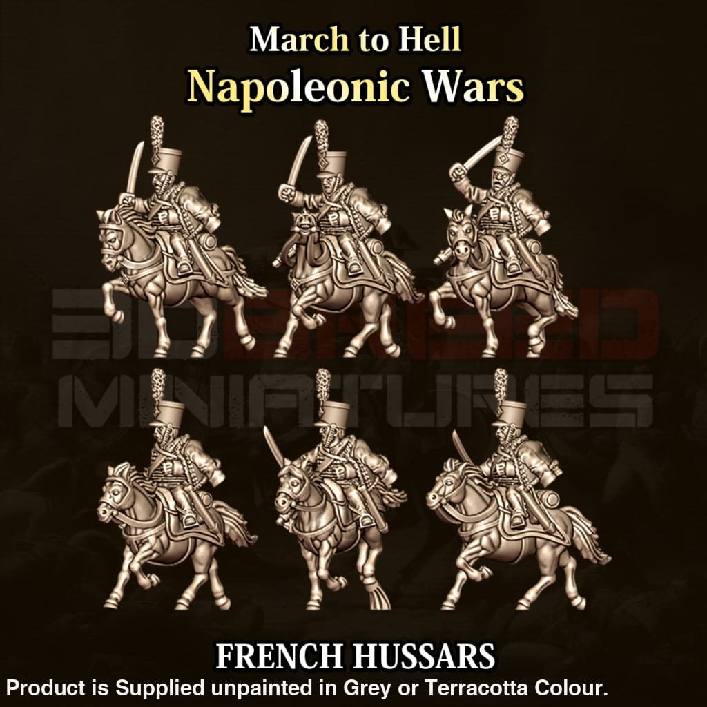 NWF Napoleonic French Cavalry Hussars 15mm Figure
