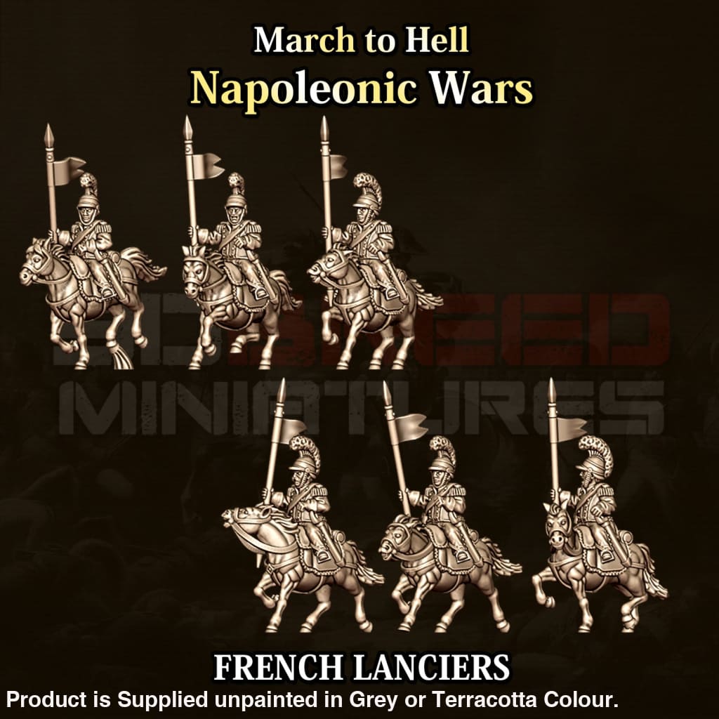 NWF Napoleonic French Cavalry Lanciers 15mm Figure