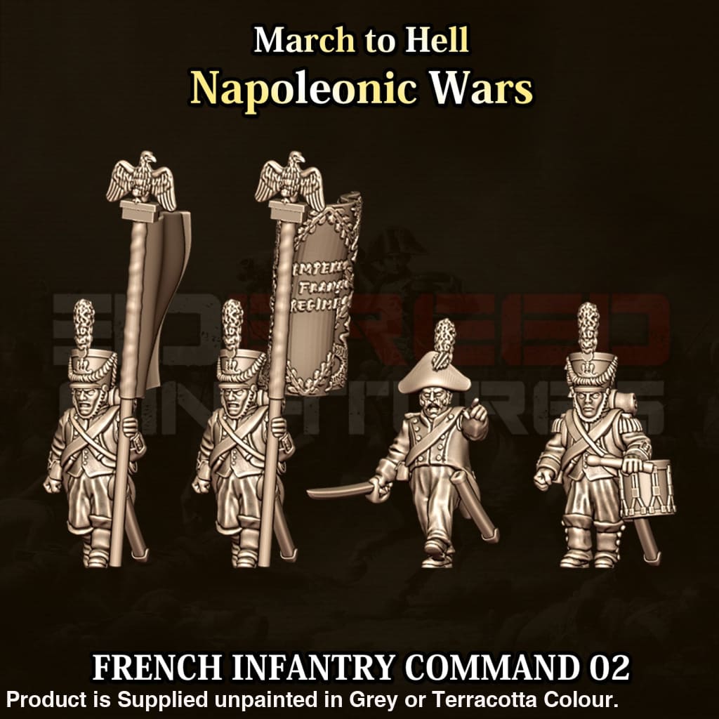 NWF Napoleonic French Infantry Command 02 15mm Figure