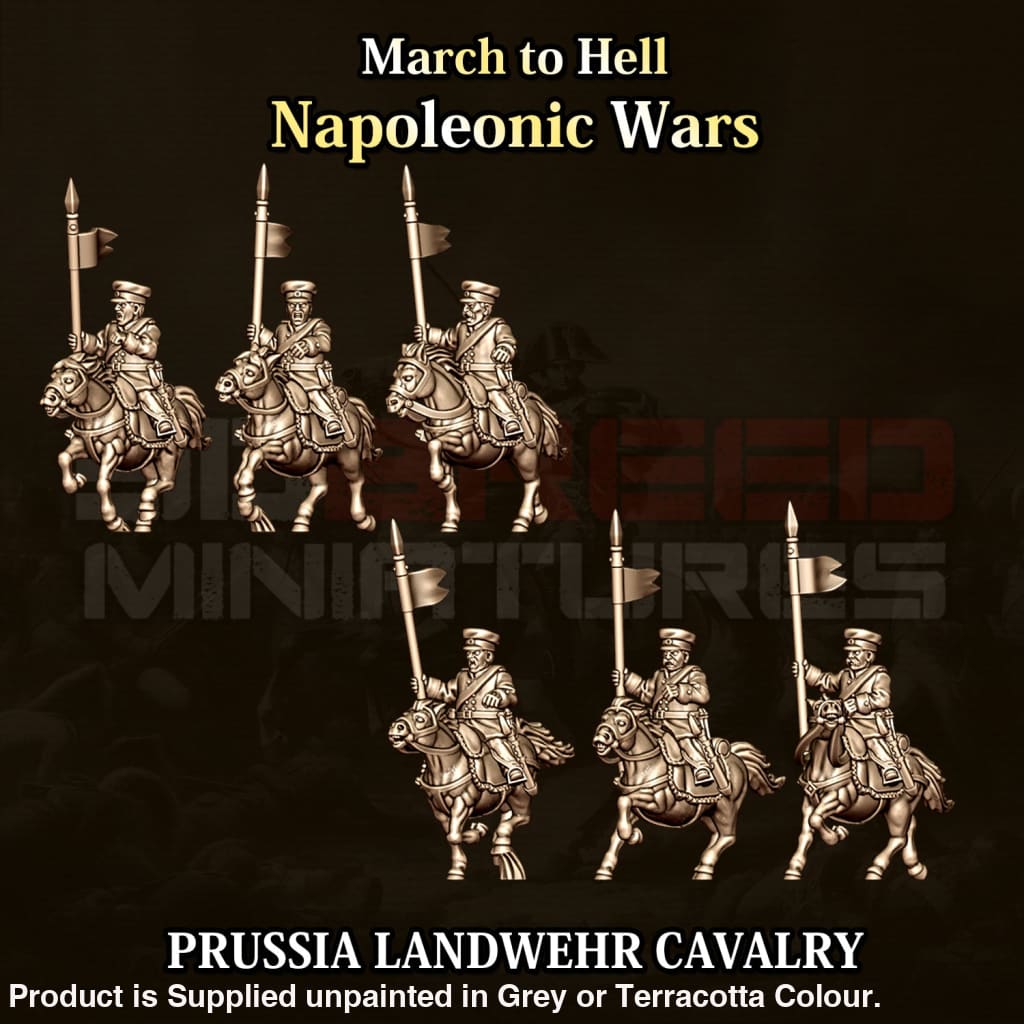 NWP Napoleonic Prussian Cavalry Landwehr’s 15mm Figure
