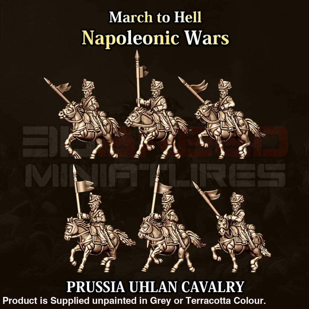 NWP Napoleonic Prussian Cavalry Uhlan 15mm Figure