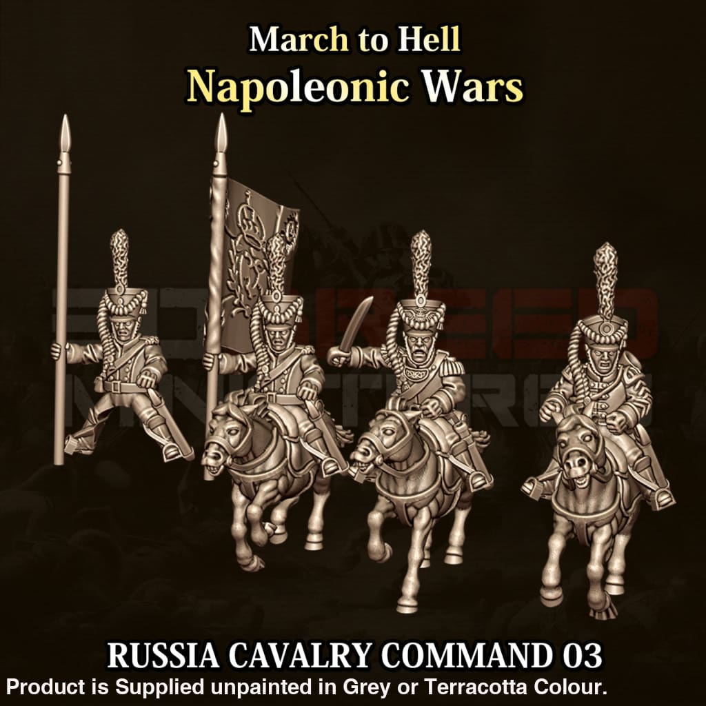 NWR Napoleonic Russian Cavalry Command 03 15mm Figure