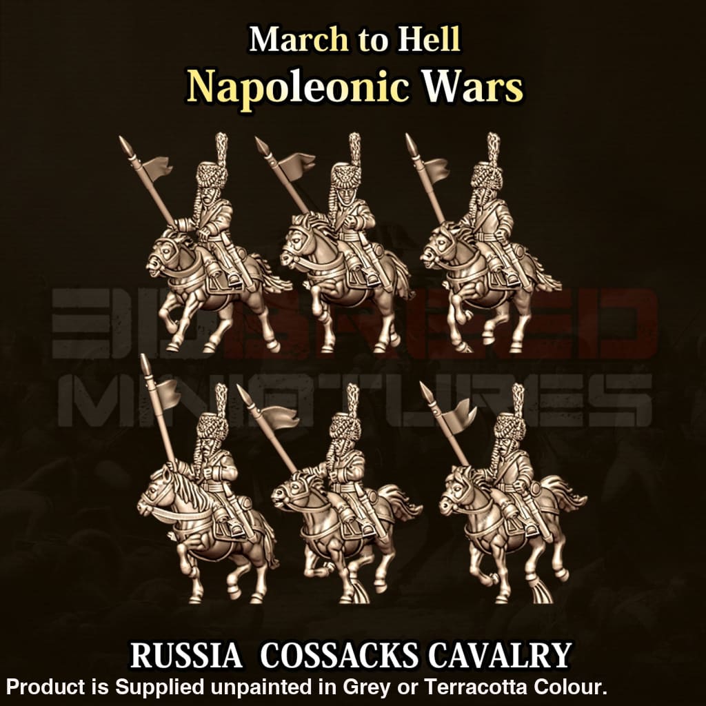 NWR Napoleonic Russian Cavalry Cossaks 15mm Figure