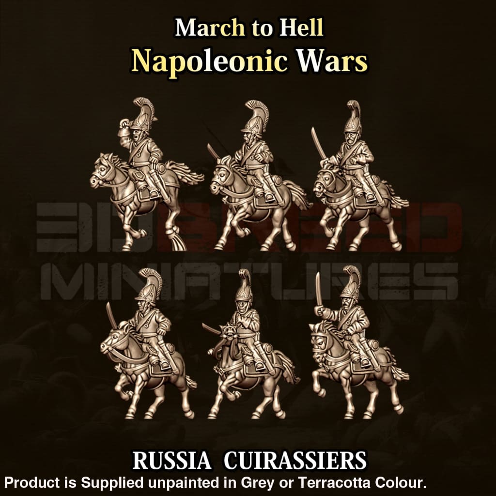 NWR Napoleonic Russian Cavalry Cuirassiers 15mm Figure
