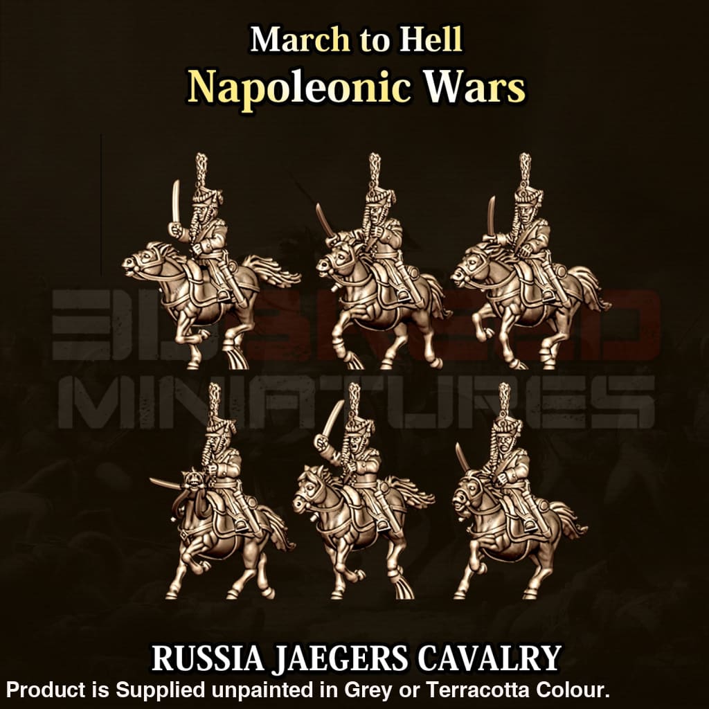 NWR Napoleonic Russian Cavalry Jaegers 15mm Figure
