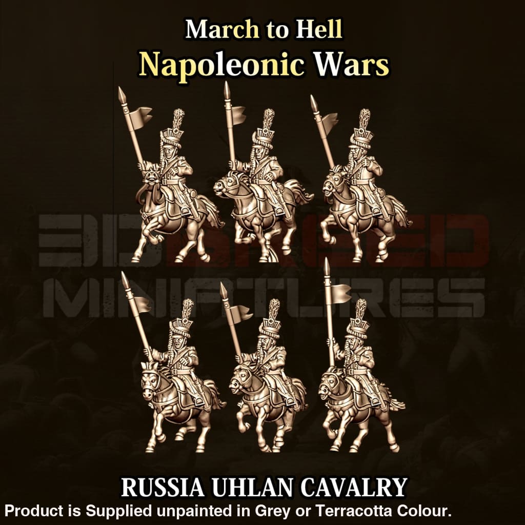NWR Napoleonic Russian Cavalry Uhlan 15mm Figure