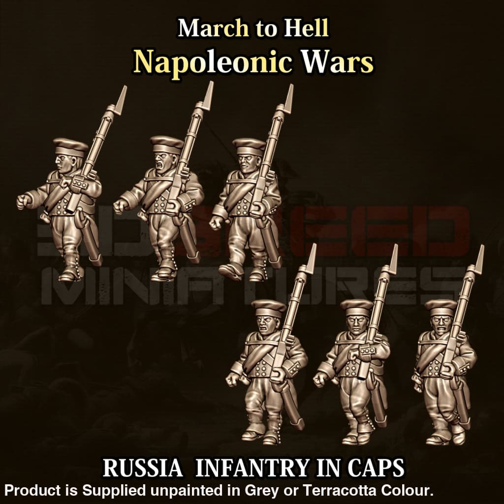 NWR Napoleonic Russian Infantry in Caps Figure
