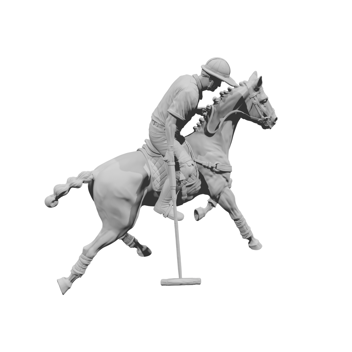 DG132 Horse polo player