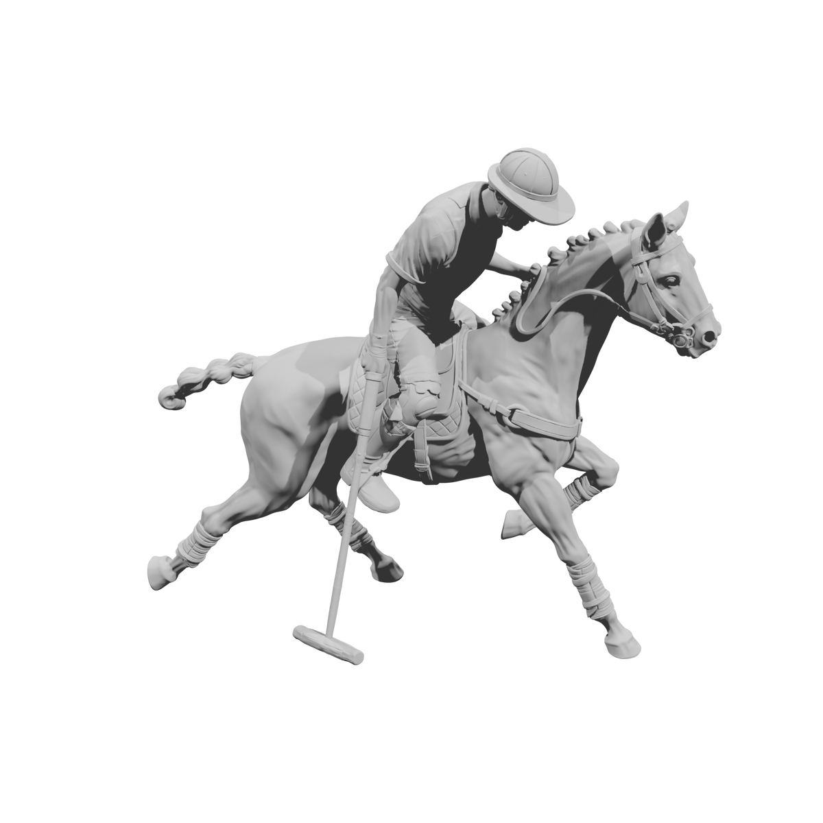 DG132 Horse polo player