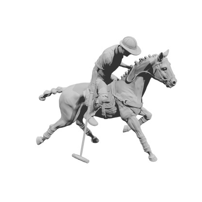 DG132 Horse polo player