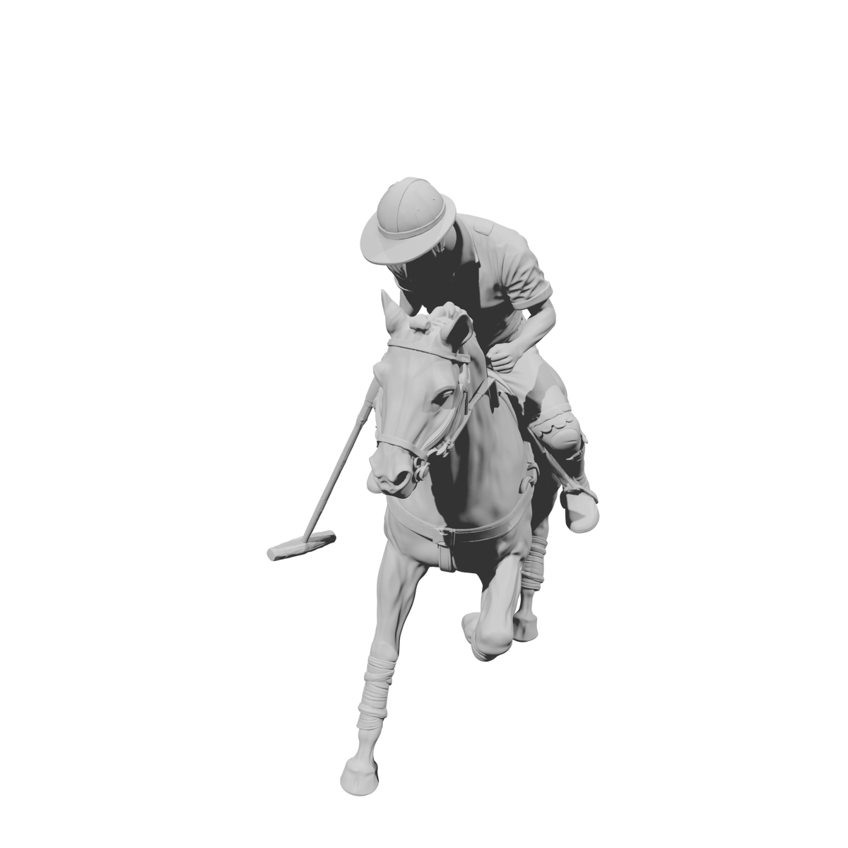 DG132 Horse polo player