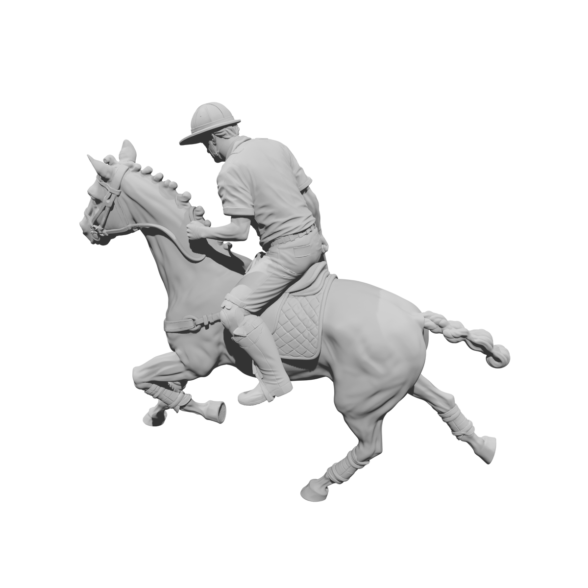DG132 Horse polo player