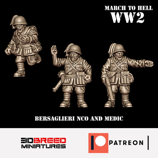 MTH103 WW2 Bersaglieri NCO AND MEDIC