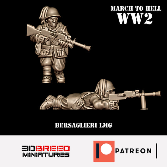 MTH101 WW2 Bersaglieri LMG